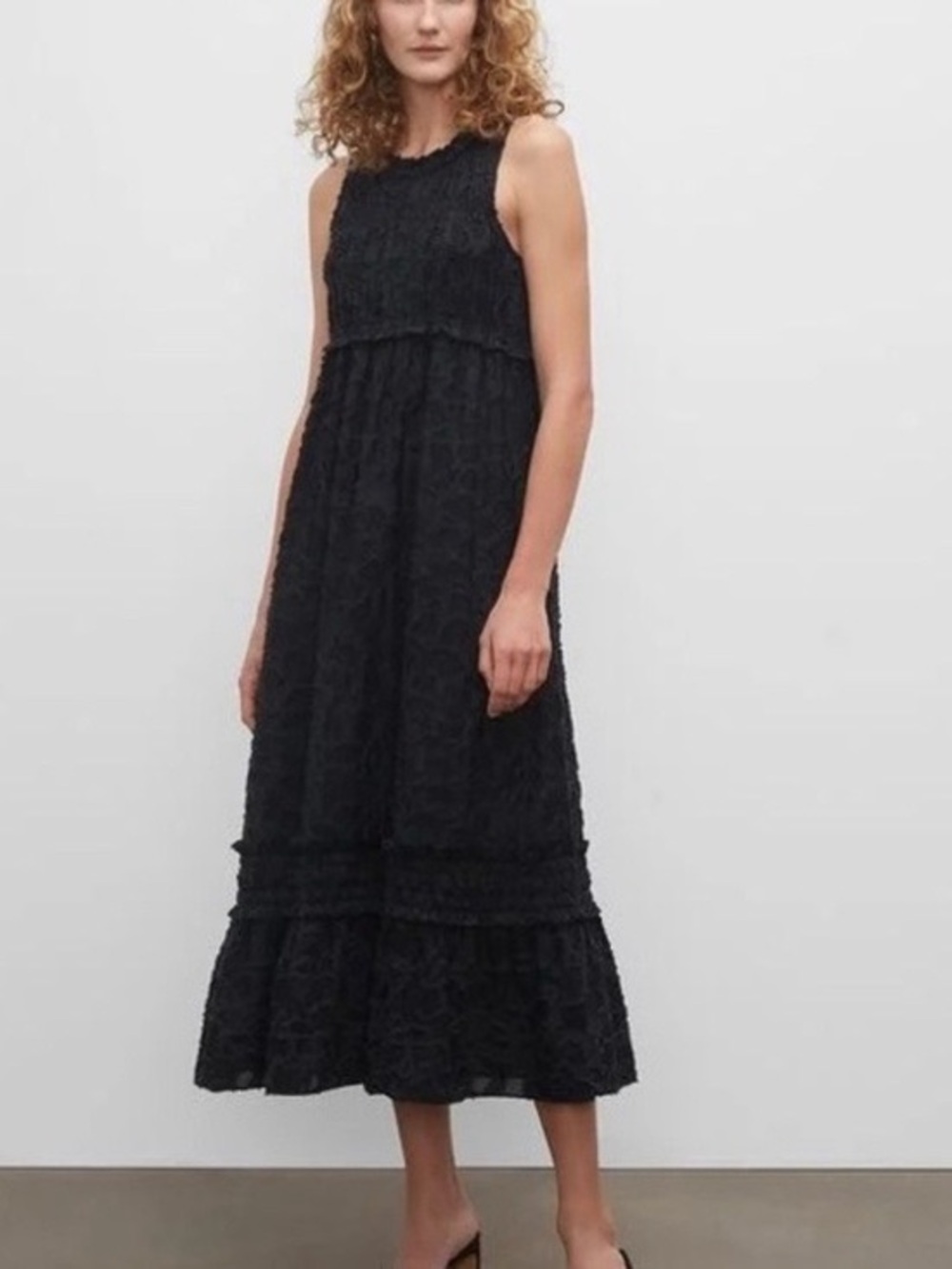 Club Monaco Textured Maxi Dress